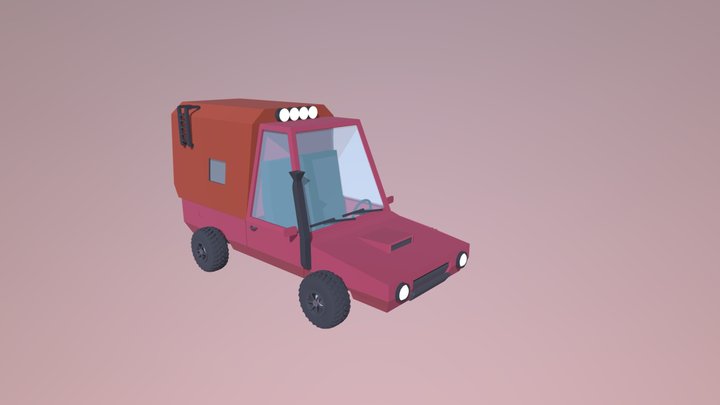 Red car 3D Model