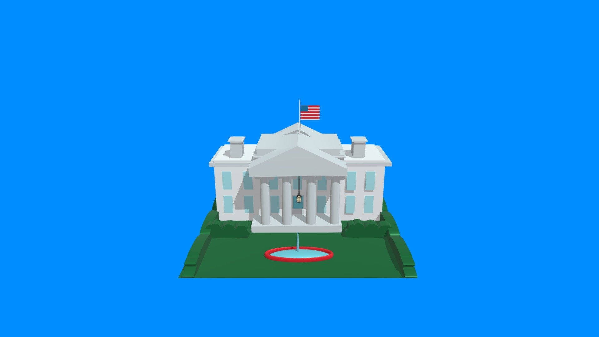 Photogrammetry Camera Angle of the White House — Sketchfab embed 3D viewer