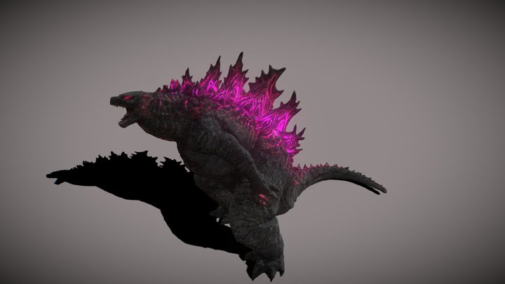 Godzilla (Rigged Animated) 3D Model