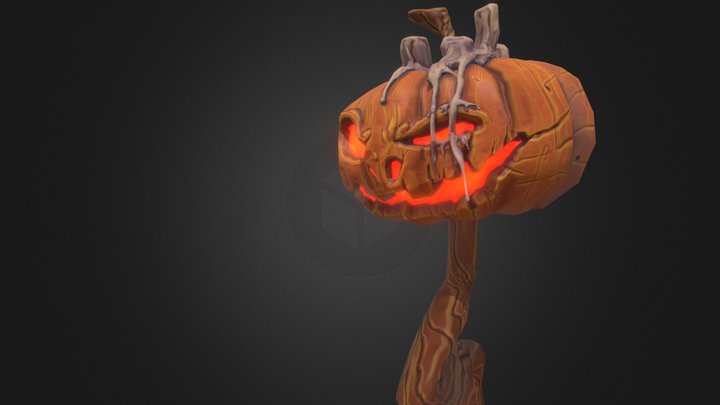 Pumpkin Creature 3D Model