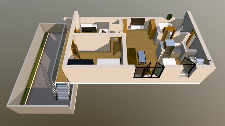 Apartament Bucurestii Noi 3D Model