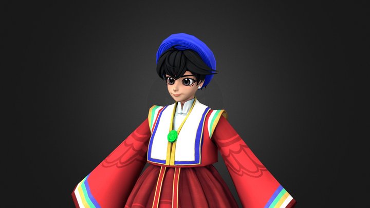 Ho Nhat An Original Character 3D Model