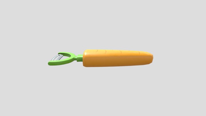Cartoon Carrot Peleer 3D Model