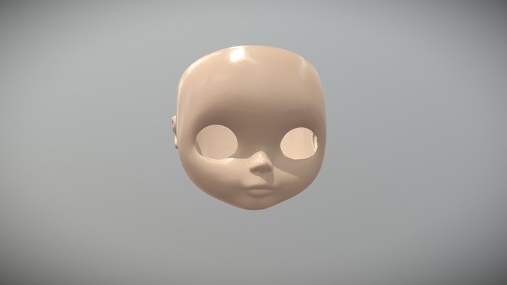 3D Scan - Dolls Head 3D Model