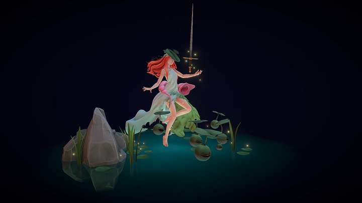 Lady of the Lake 3D Model