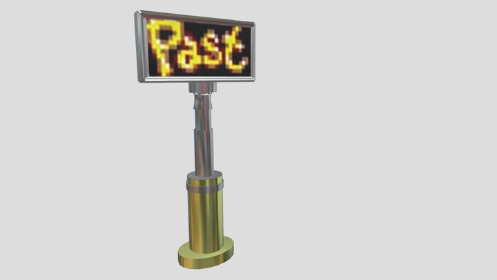 Sonic(The Hedgehog) Time Sign Post Game Prop 3D Model