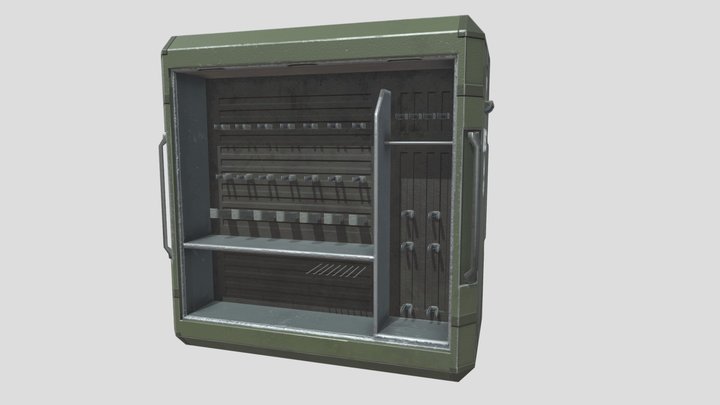 UNSC Weapon Crate 3D Model