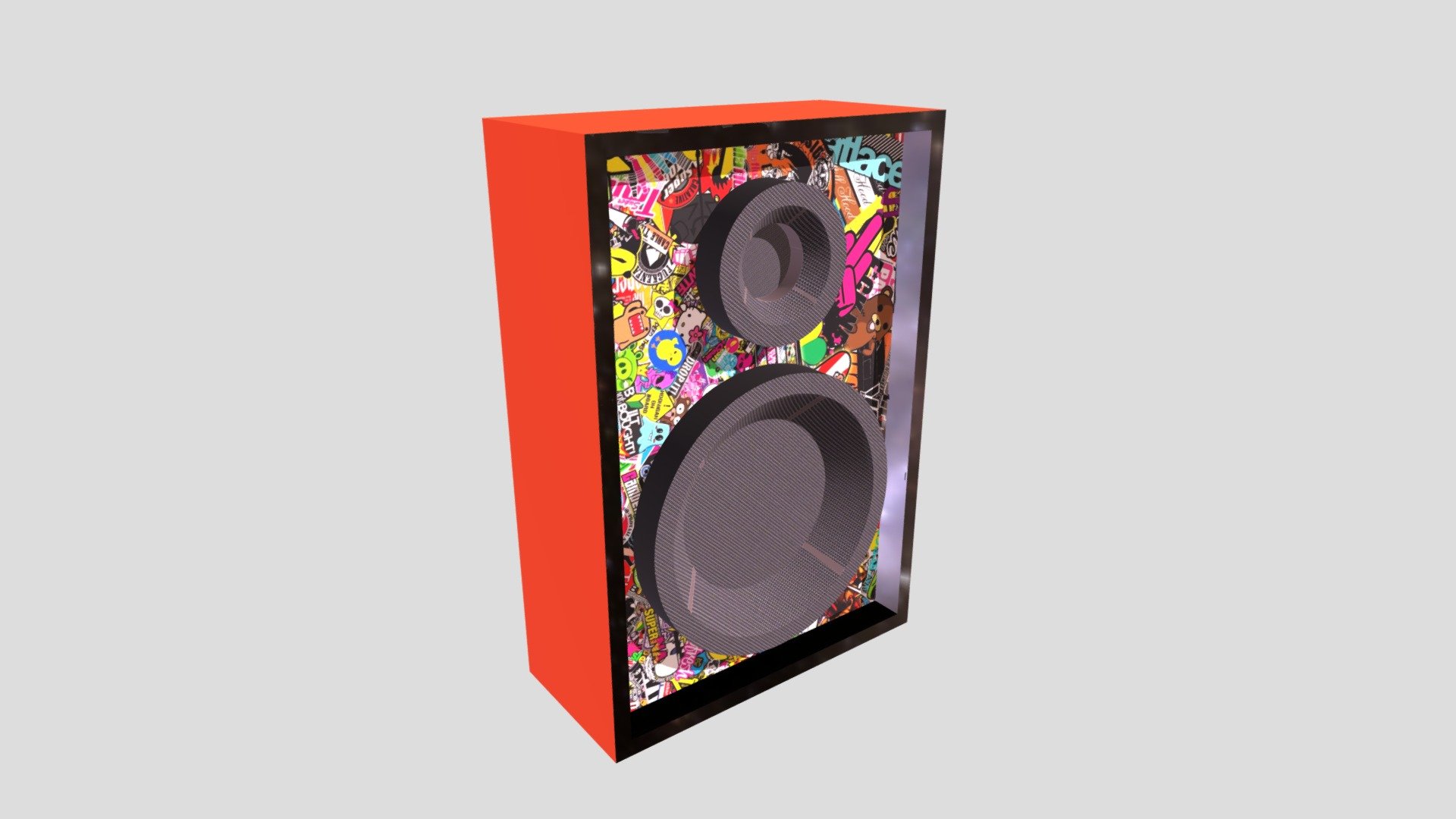 Speaker low poly