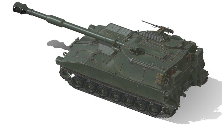M109A1 Paladin SPH – Kostenloses 3D-Modell STL