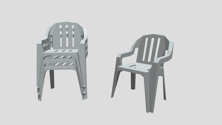 plastic chair 3D Model