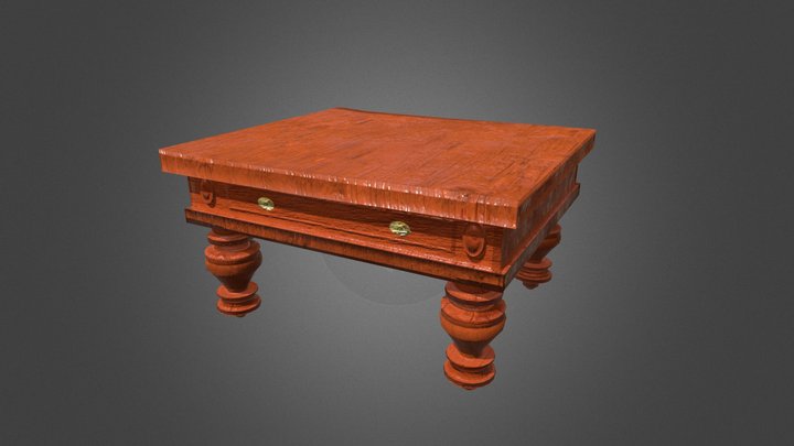 baumann_richard- Old furniture table 3D Model