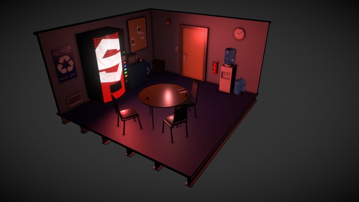 Substance Break Room 3D Model
