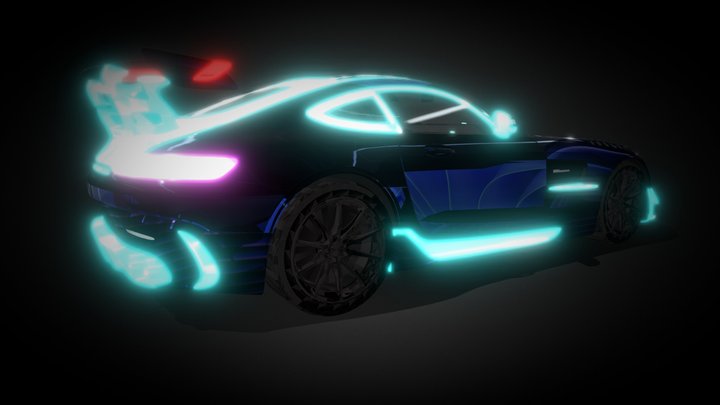 Mercedes GT black – Modello 3D gratuito STL