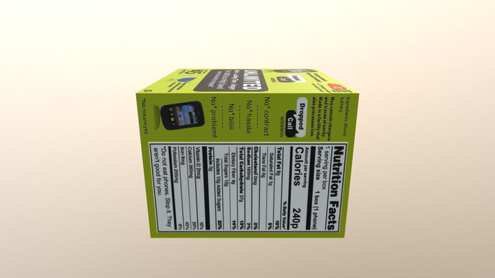 Crate03 - Phone Box 3D Model