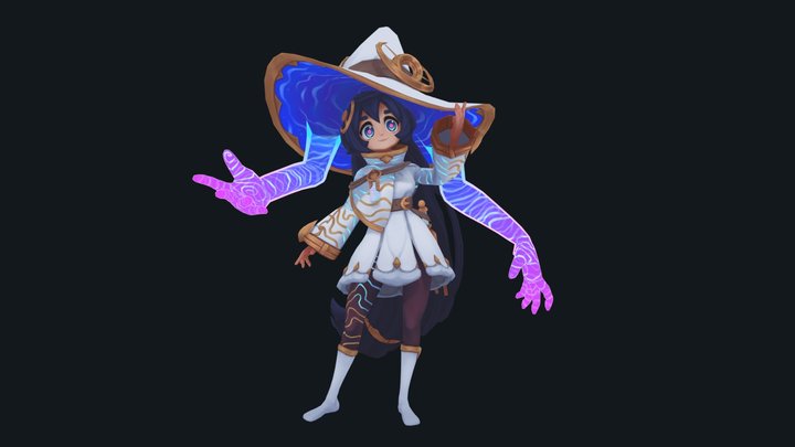 Ystra - The Astral Witch 3D Model