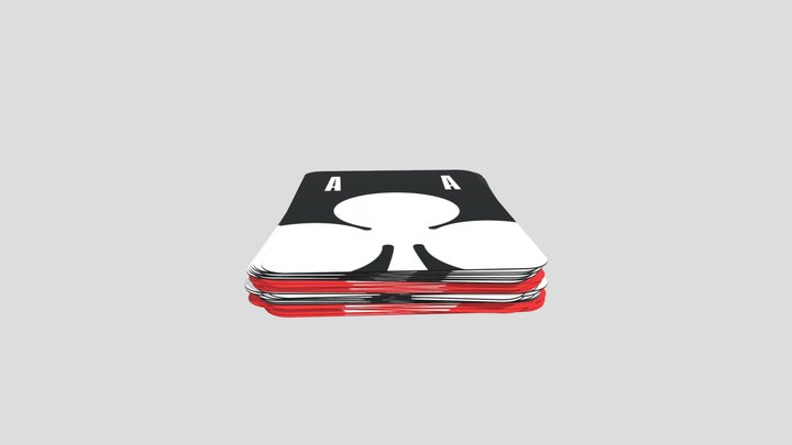 Modern Skat (stack) - all 32 cards 3D Model