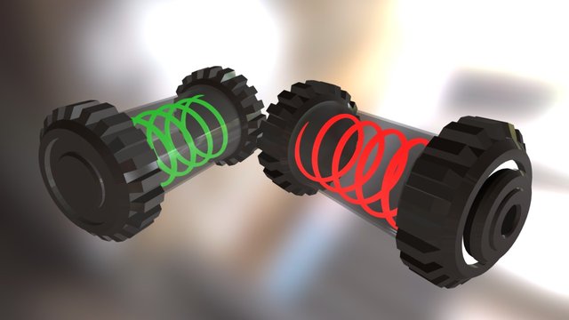 Sci-fi Liquid Nuclear Grenade 3D Model
