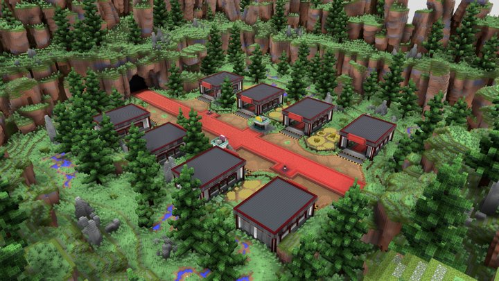 Steal A Brainrot | Roblox Map in Minecraft 3D Model
