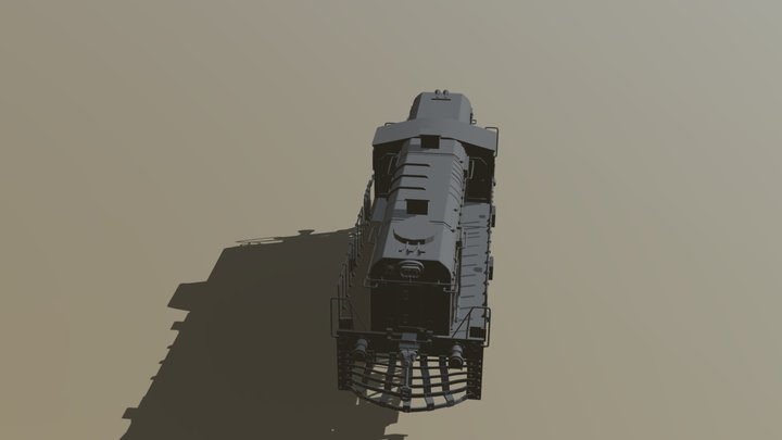 Train Engine 3D Model