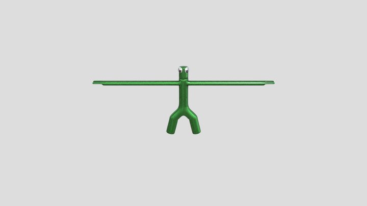 green_from_rainbow_friends_rigged 3D Model