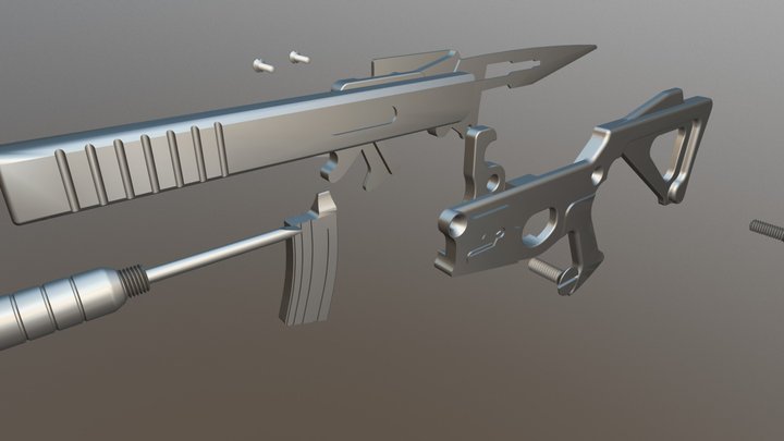 3 Coil Puna Knife 3D Model