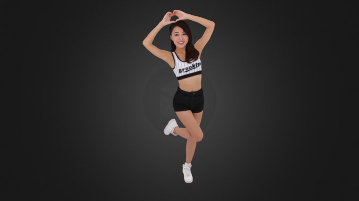 2018.08.15 Cheerleader Peggy 01 3D Model