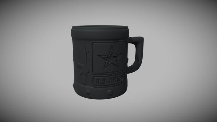 US army cup 3D Model