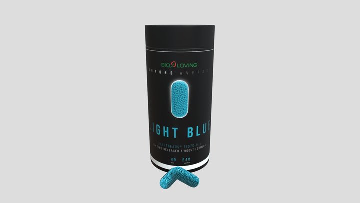 Beyond Average Label Light Blue(2) 3D Model