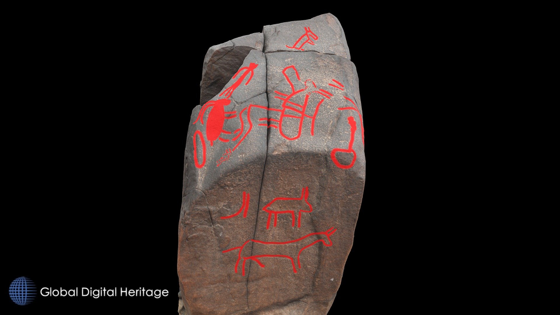 Petroglyph N13 Khatm Al Melaha, Kalba, Sharjah