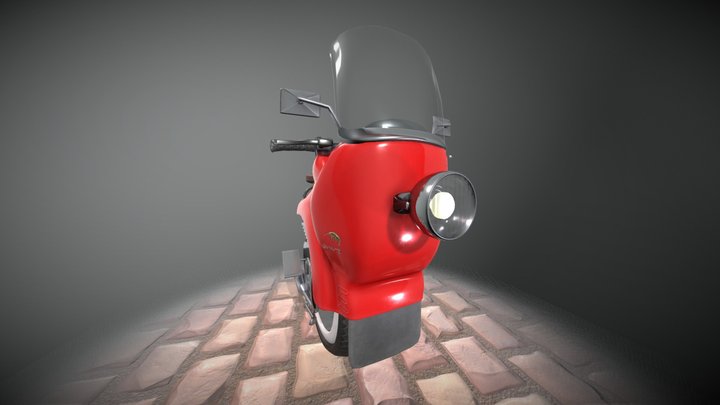 Monobike: GVM-12 Springtail 3D Model