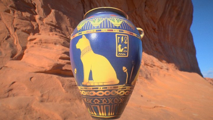 Egyptian Vase A 3D Model
