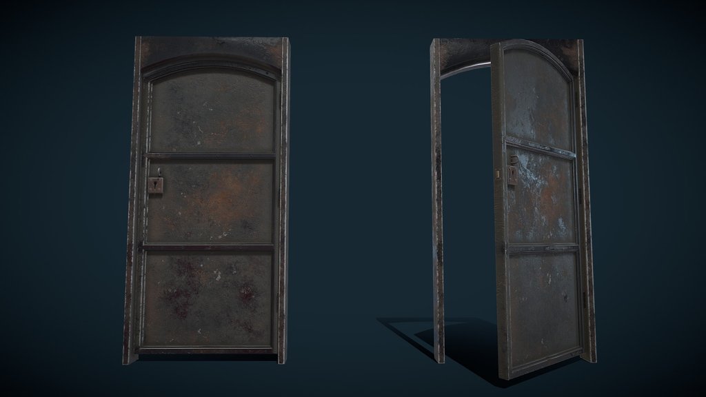 Door_ Metal_ Old