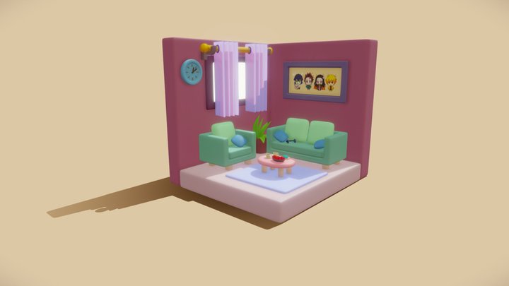 Living_Room 3D Model