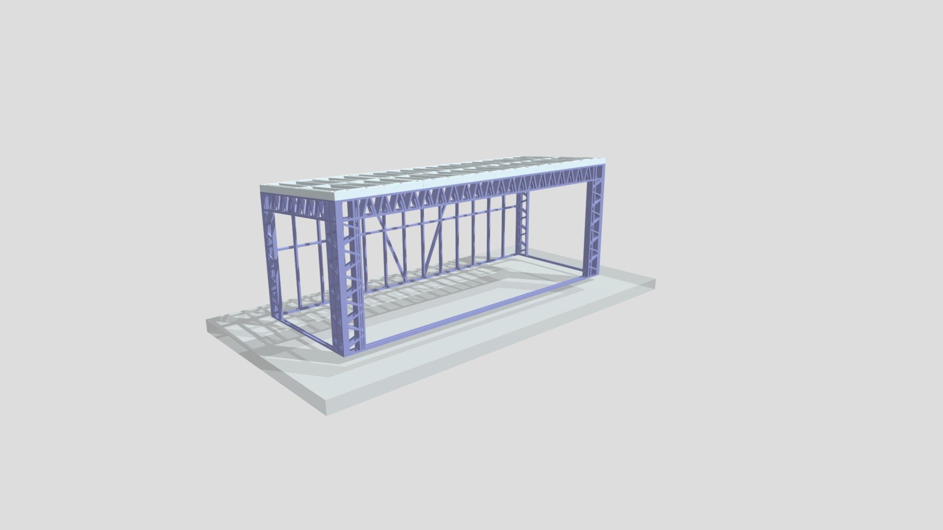 Pavilion 3x8 - 3D model by smartsteel [92e82aa] - Sketchfab
