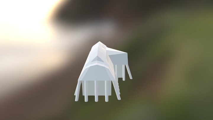 Viking Hut Large 3D Model