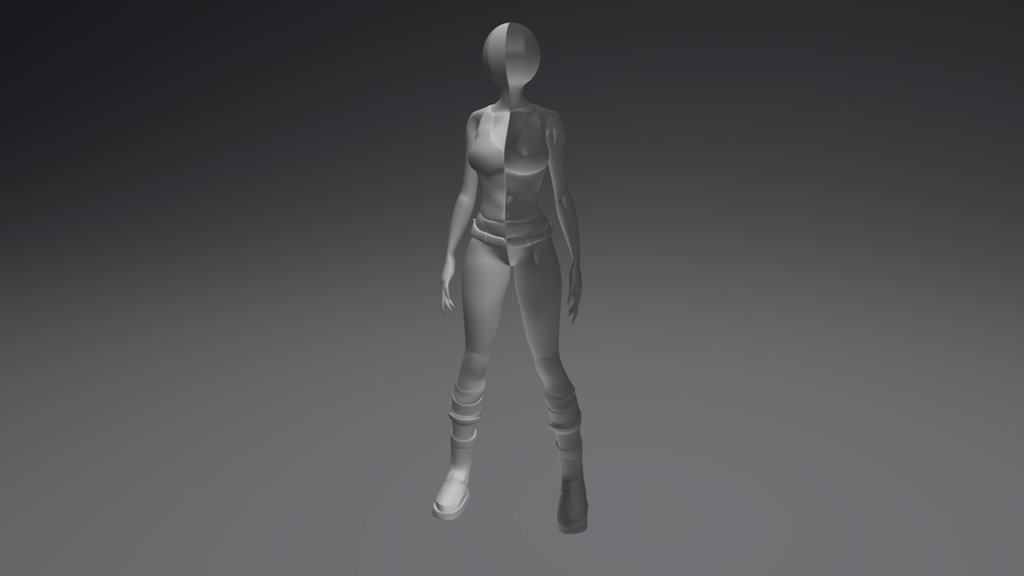 Test lady model - 3D model by Daniel Silva (@danielbmsilva96) [92e8ff2 ...
