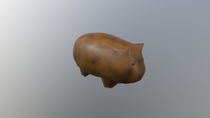 Australian Animail - Wombat 3D Model