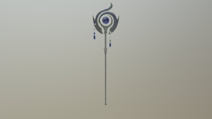 Staff Of Winding Wills 3D Model