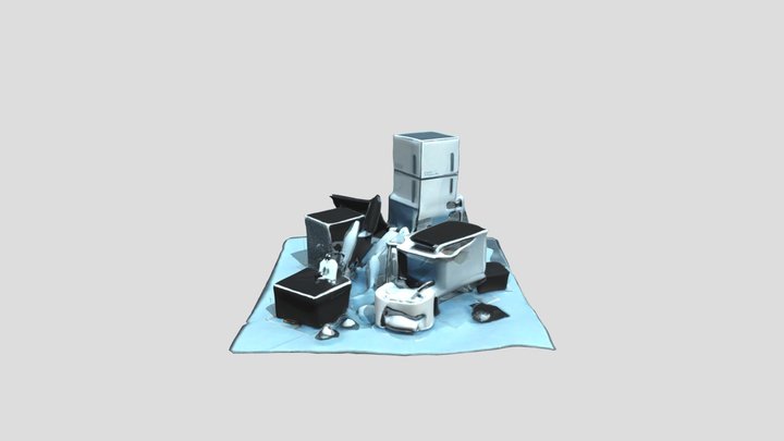 E_Waste_Pile_1111055738 3D Model