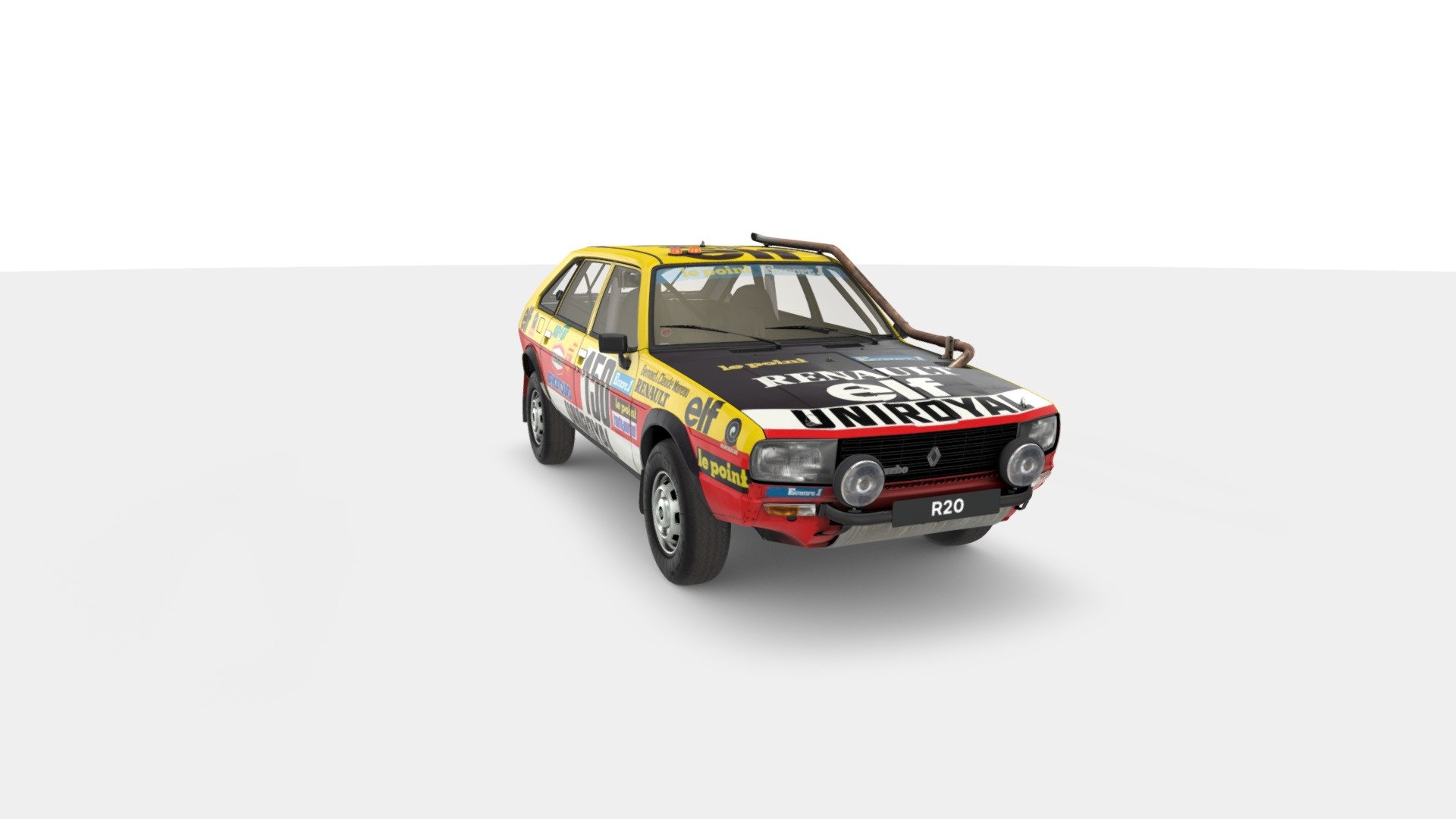 Coffret NOREV Paris-Dakar – Renault 20 Et Renault 4 Miniatures (état Très Bon)