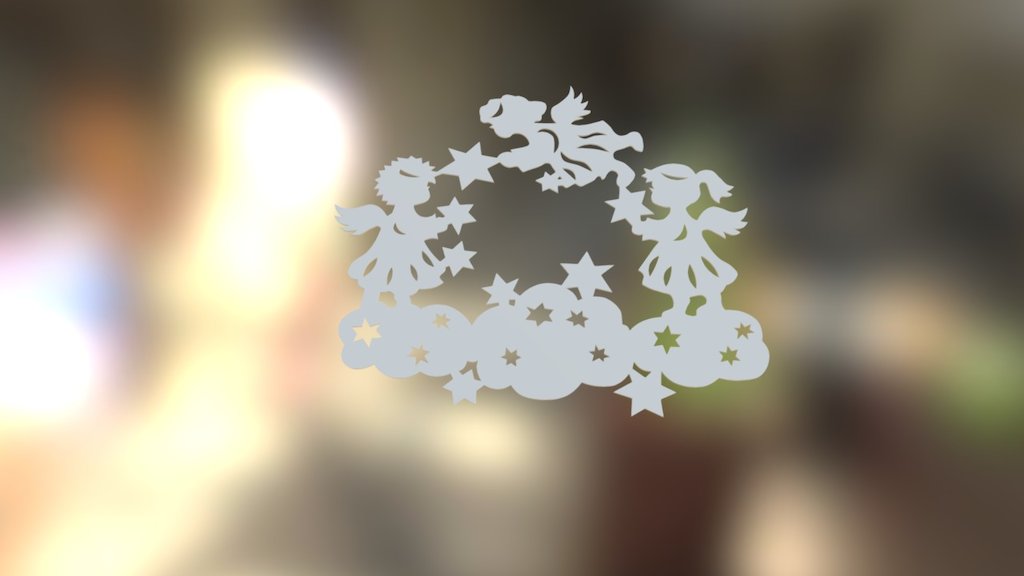 new year pattern angels in the sky