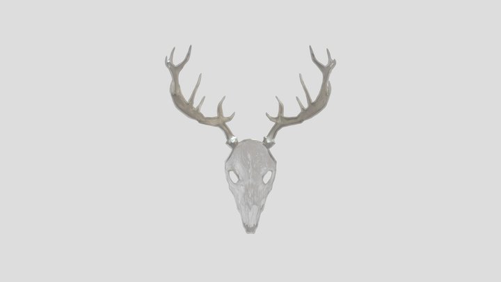 Antlered  Skulln  Mask fbx 3D Model