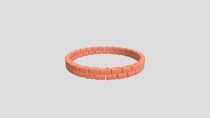 Hand Bands Bracelet 3D Model 3D Model