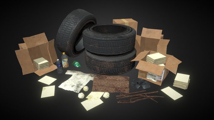 Class A Fire 3D Model