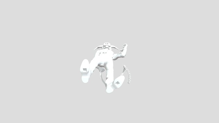 Chainsaw Skull Demon Hybrid Figurine STL |…