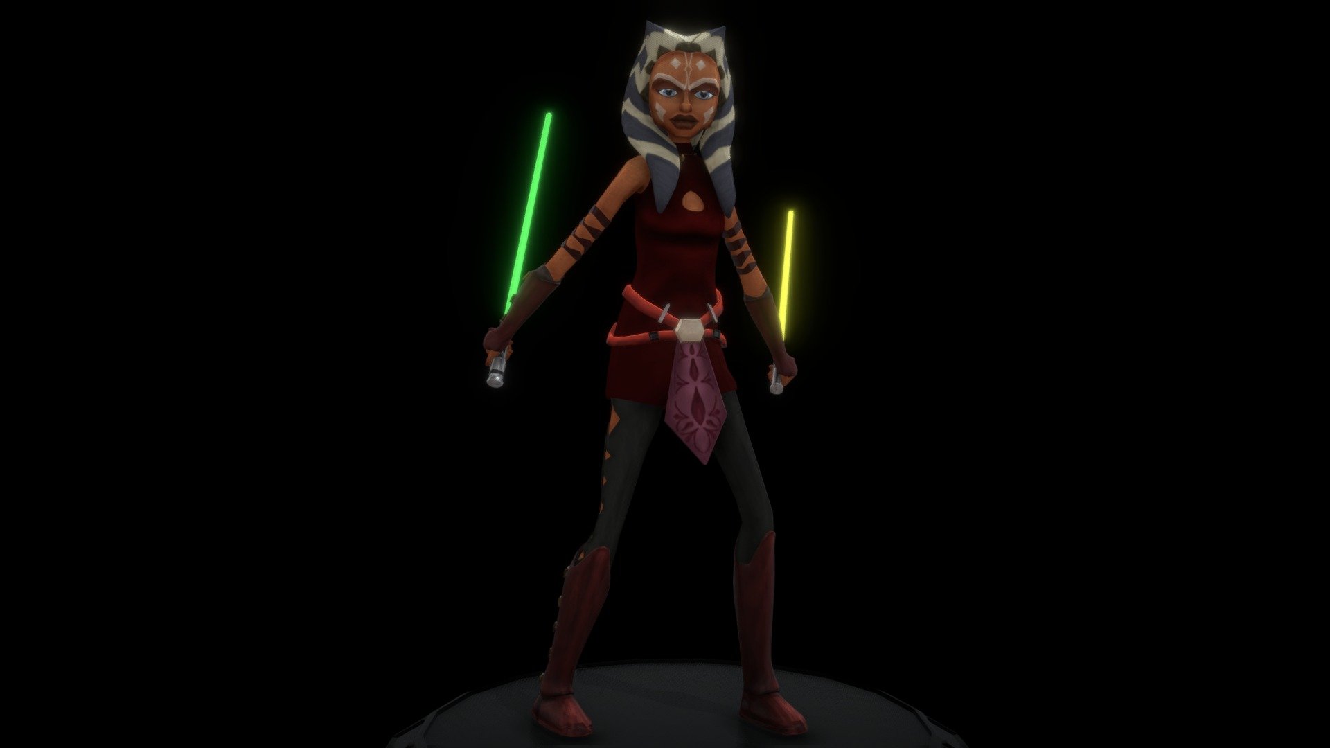 Ahsoka Tano - 3D Model By Vale_Ladino [92ed210] - Sketchfab