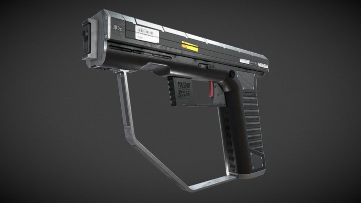 Laser Gun 3D Model