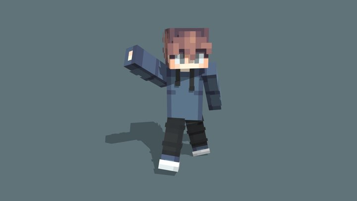 Awesome Minecraft Skin 3D Model