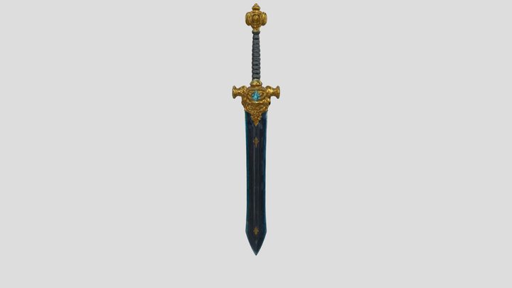 wooden sword high texture cartoon 3D Model