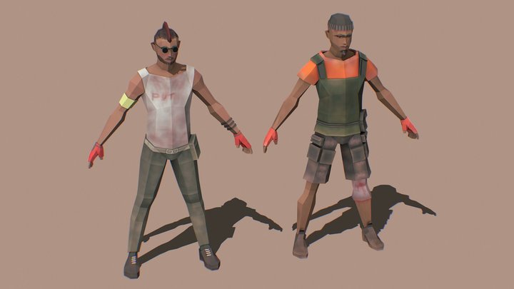 Terror | Characters | Lowpoly – Modello 3D gratuito STL